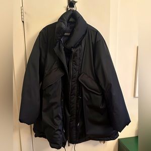 +J winter coat! Black with high collar and very stylish.